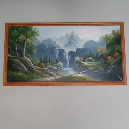 Large, Oil on Canvas, Countryside, Autumn Trees