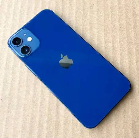 Unlocked Apple iPhone 12 Mini (128 GB) Blue + Protector & Case