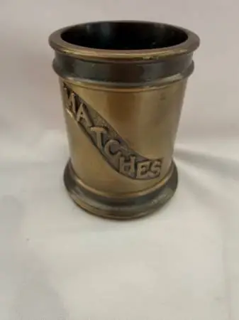 Brass Match Holder - 4 1/2 x 3 /14