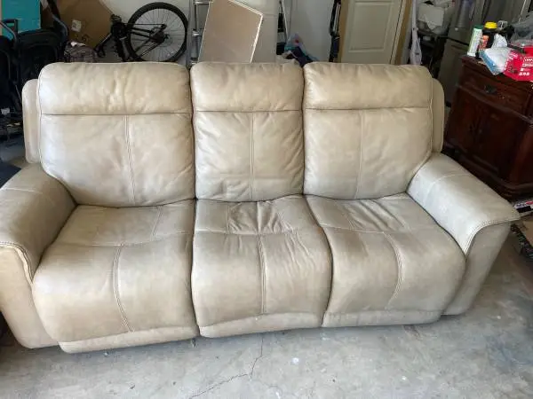Leather couch and chair