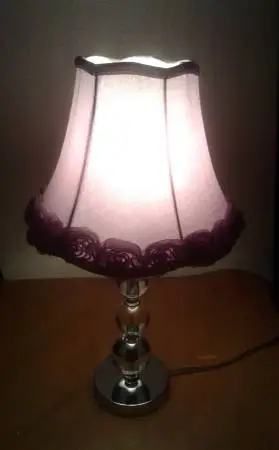 🌹 Beautiful Table Lamp | Lilac Lampshade with Roses |