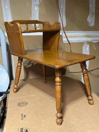 Vintage MCM 2-Tier End Table Ethan Allen Style