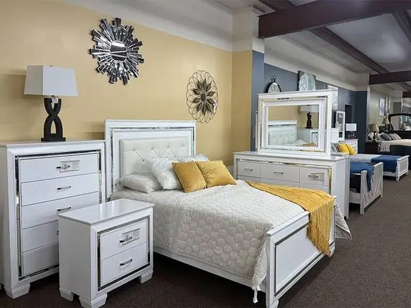 King Gator Print LED Bedroom Set