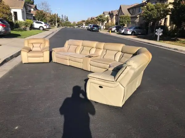 8-Piece Power Reclining Sectional For Sale