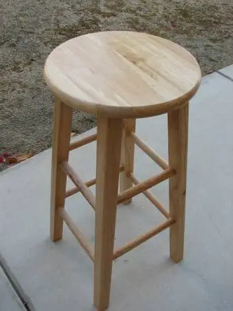 Wood Barstool
