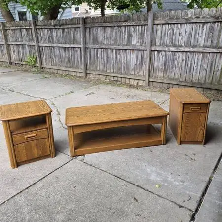 Coffee Table, 2 End Tables