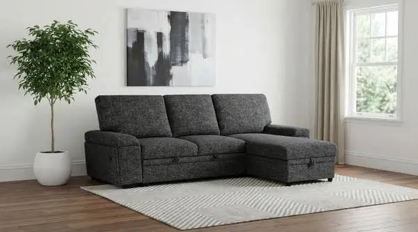 Sleeper Sectional with Speaker and Storage Chaise