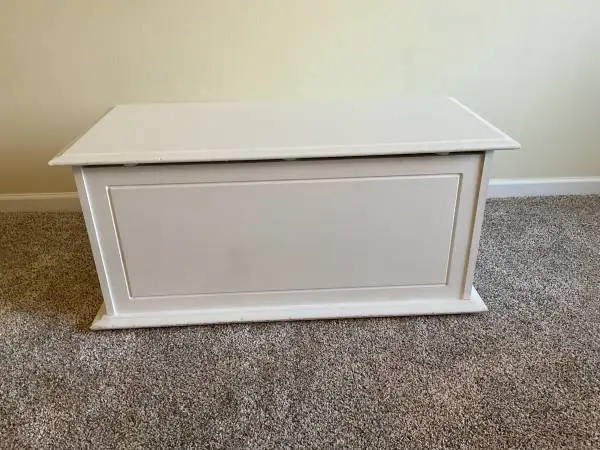 Solid wood toy box chest