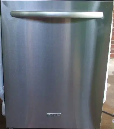 Kitchenaid stainless steel dishwasher with hidden controls