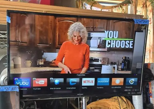 32-inch Sharp Smart TV w\Wall-Mount & Remote