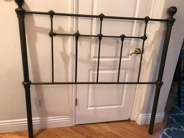 Full size bed headboard, and footboard metal