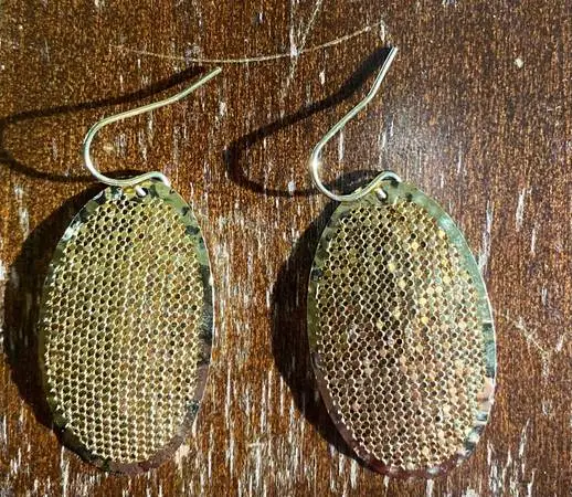 Gold Disc Earrings