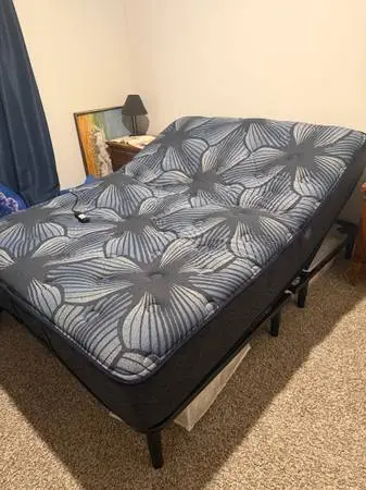 Adjustable bed frame and mattress Queen