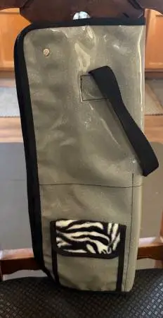 Pork Pie Stick bag  Zebra Lined