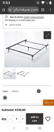 Twin To Queen Size Metal Bedframe 60 Firm As Shown In Pictures