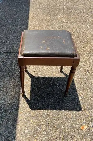Piano Bench Seat Vintage