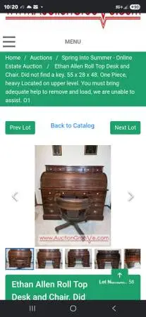 ROLLTOP DESK from ETHAN ALLEN!! $100.00!