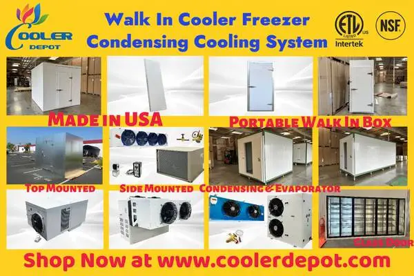 NSF Walk In Cooler Freezer Panel Condensing Evaporator Cooling System