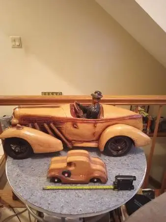 Vintage ReproCrafters 1920s Single Seat Roadster & Driver