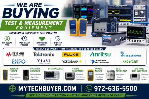 WE BUY NEW & USED TEST EQUIPMENT. FLUKE, ANRITSU, EXFO, JDSU, 3Z, INNO