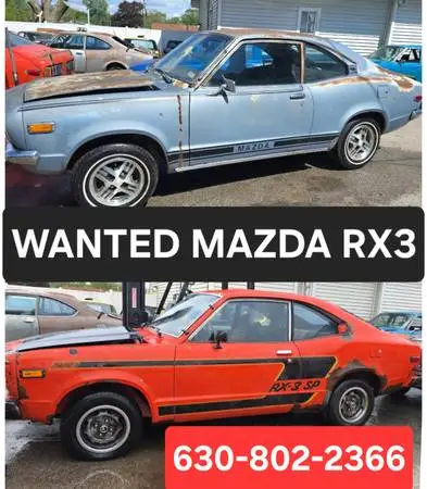 Wanted mazda r100 mazda rx2 mazda rx3 mazda rx4 mazda rx7