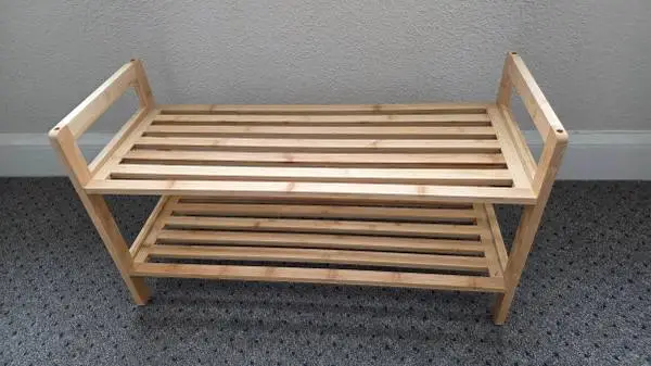 Shoe Rack Oceanstar 2-Tier two shelves