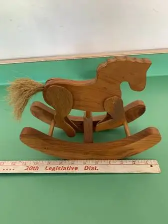 Rocking Horse, Wooden, Handcrafted