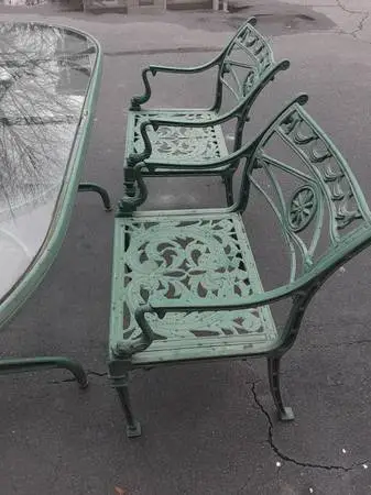 Patio furniture chairs mcm neoclassical molla inspired dolphin chair