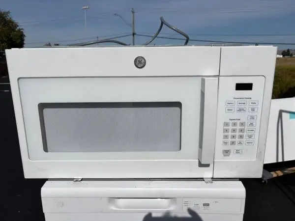 GE Elite White Over the Range OTR Microwave