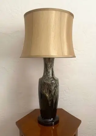 Vintage Ceramic Drip Glaze Table Lamp