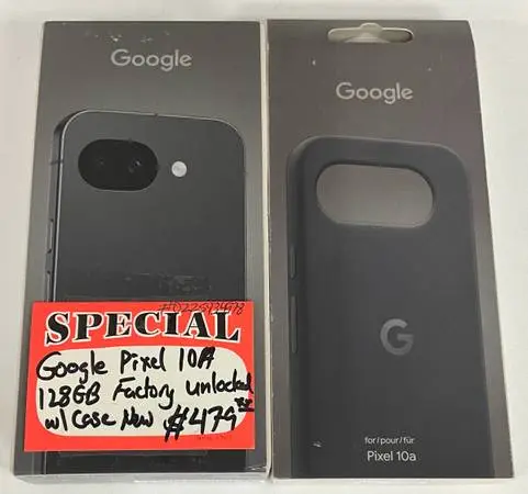 Google Pixel 10A 128GB Factory Unlocked W/ Case New
