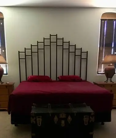 King Size Iron Headboard.  80” Tall -  JUST THE HEADBOARD NOT THE BED