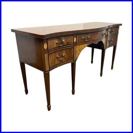 Burton Ching George Iii Mahogany Inlaid Sideboard