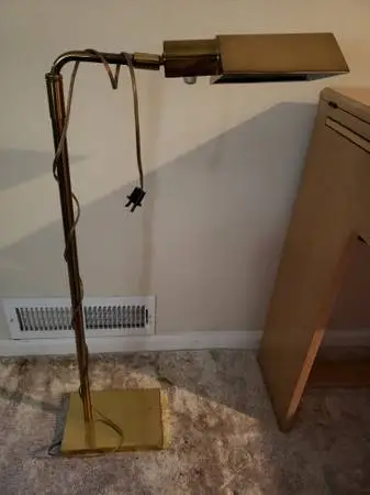 Vintage Koch articulating (can get taller) floor lamp
