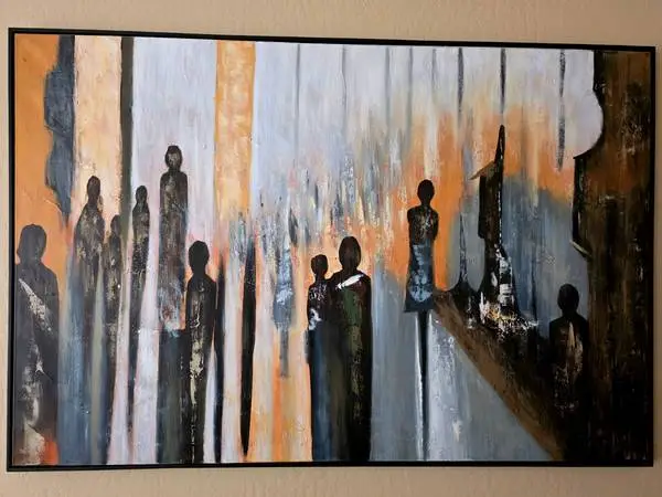 Framed Painting on Canvas from Ashley Furniture 6 x 4, Like New