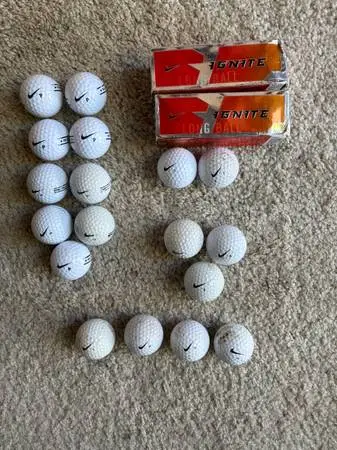 NIKE  NEW & USED GOLF BALLS INCLUDING NIKE IGNITE (26)
