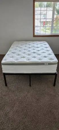 Newer Full Artemesia 12 Hybrid Mattress and Platform Bed Frame