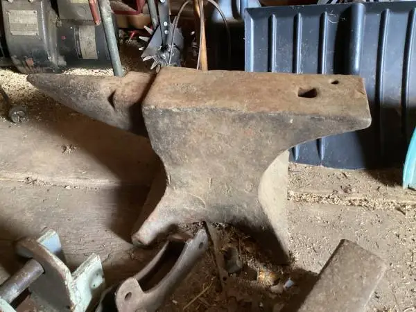 Anvil been sitting in barn for many many years very old