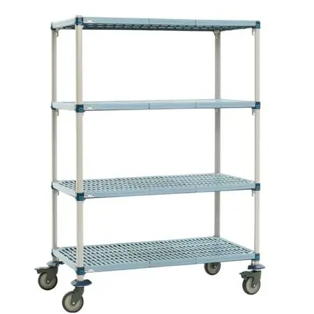 MetroMax Q Shelf Truck w/4 Shelves, 1000 lb. Capacity, 48L x 18W x 6