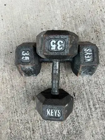 35 pound DUMBBELLS