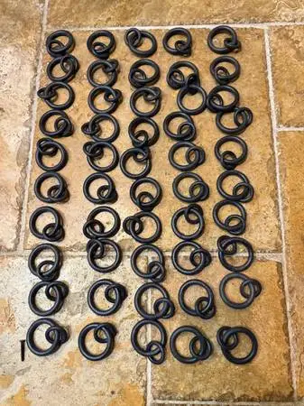 Drape rod, rings, brackets and finials