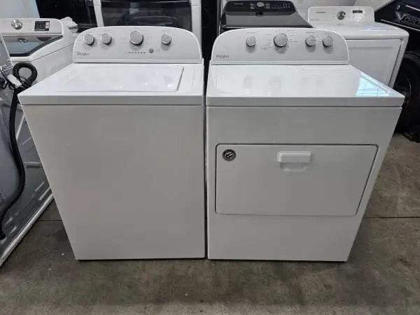 Whirlpool Top-Load Washer and electric dryer set