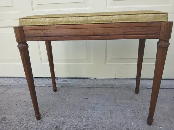 VINTAGE VANITY SEAT, BENCH OR STOOL, PIANO STOOL