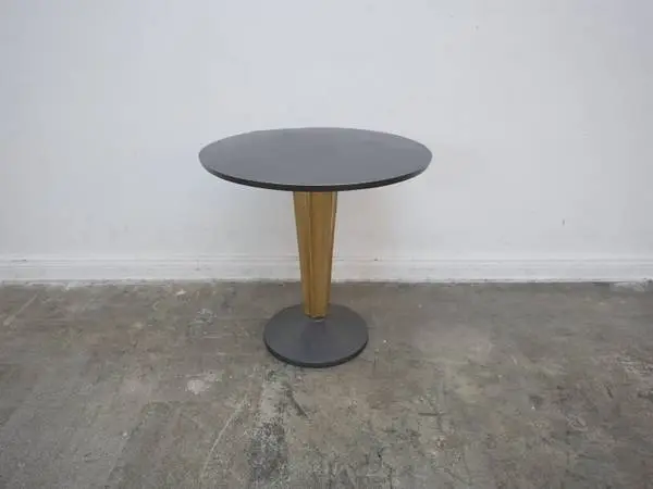 Arteriors Black & Gold Side Table 26 D x 25 H