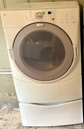 Whirlpool Duet Front Load Electric Dryer (On Pedestal)