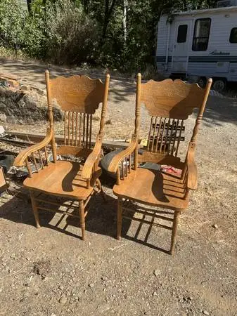 Honey Oak kitchen chairs