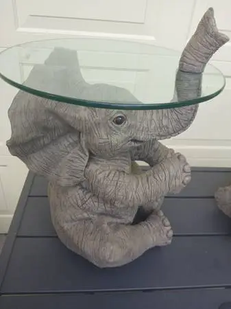 BABY ELEPHANT END TABLE OR ACCENT TABLE