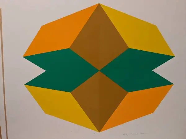 George Vander Sluis Lithograph Print Space II 1970 Listed Artist