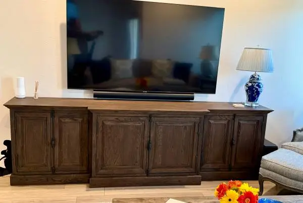 Restoration Hardware Solid Oak Media Cabinet — Discontinued Style