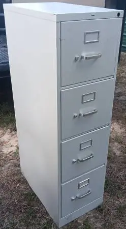 HON,4-Drawer,Letter,Stone Gray,Vertical File Cabinet,No Lock,File Rals